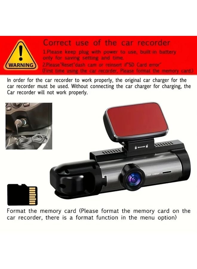 32G Dash Cam Front And Rear With 24H Parking Mode 1080P HD Camera - Image 4